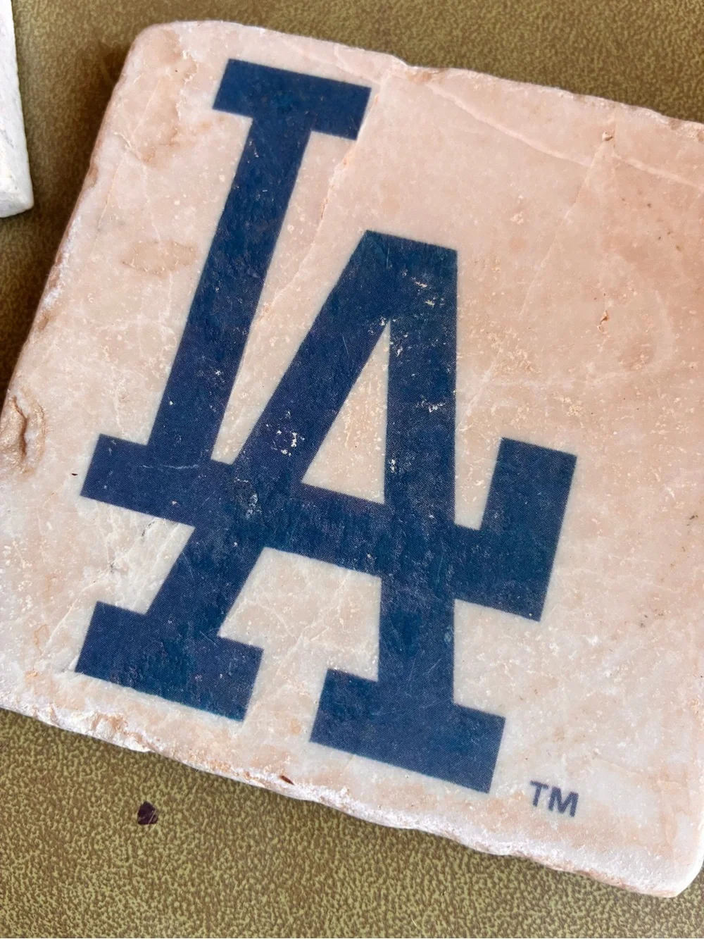LA Dodgers stone coasters